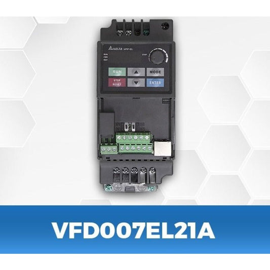 DELTA VFD007EL21A 1Hp/0.75Kw Single to three phase AC Drive - voltkart - -