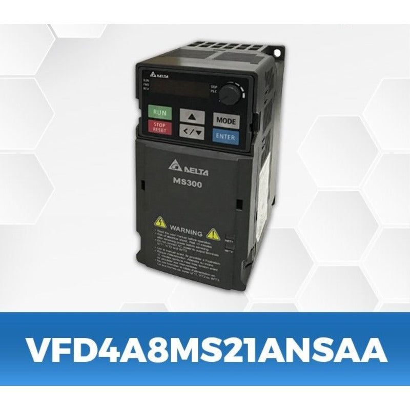 DELTA VFD4A8MS21ANSAA 1Hp/0.75Kw single phase to three phase Ac Drive - voltkart - -