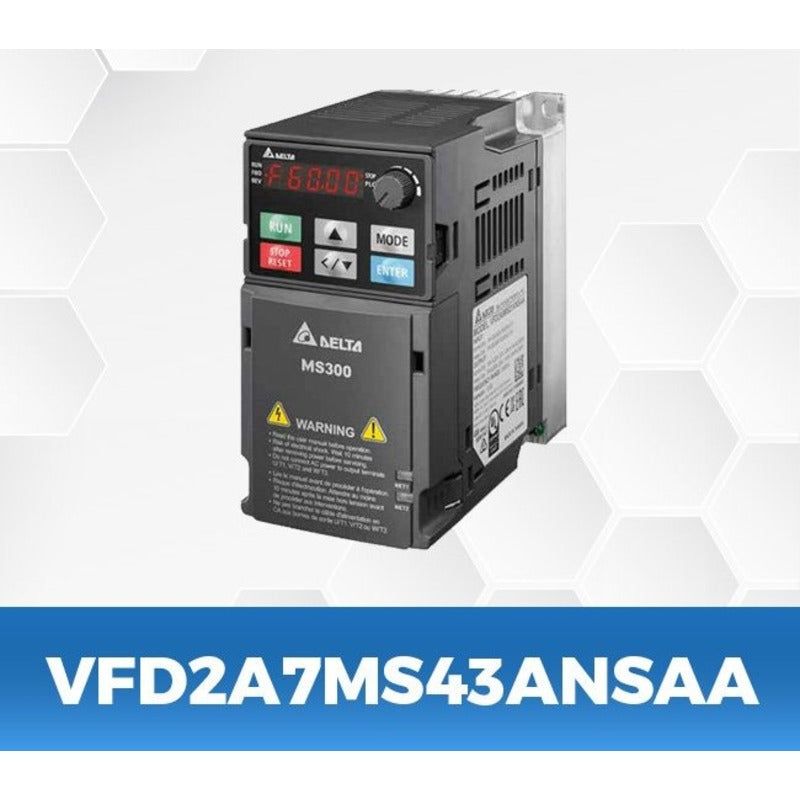 DELTA VFD2A7MS43ANSAA 1Hp/0.75Kw three phase to three phase Ac Drive - voltkart - -