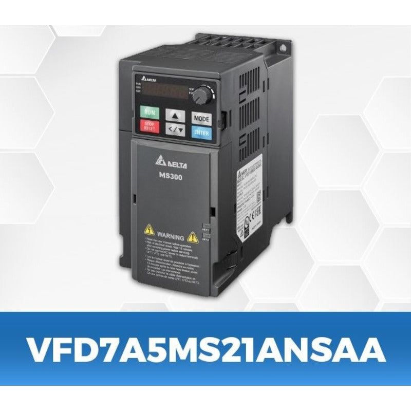 DELTA VFD7A5MS21ANSAA 2 Hp/1.5Kw single phase to three phase Ac Drive - voltkart - -