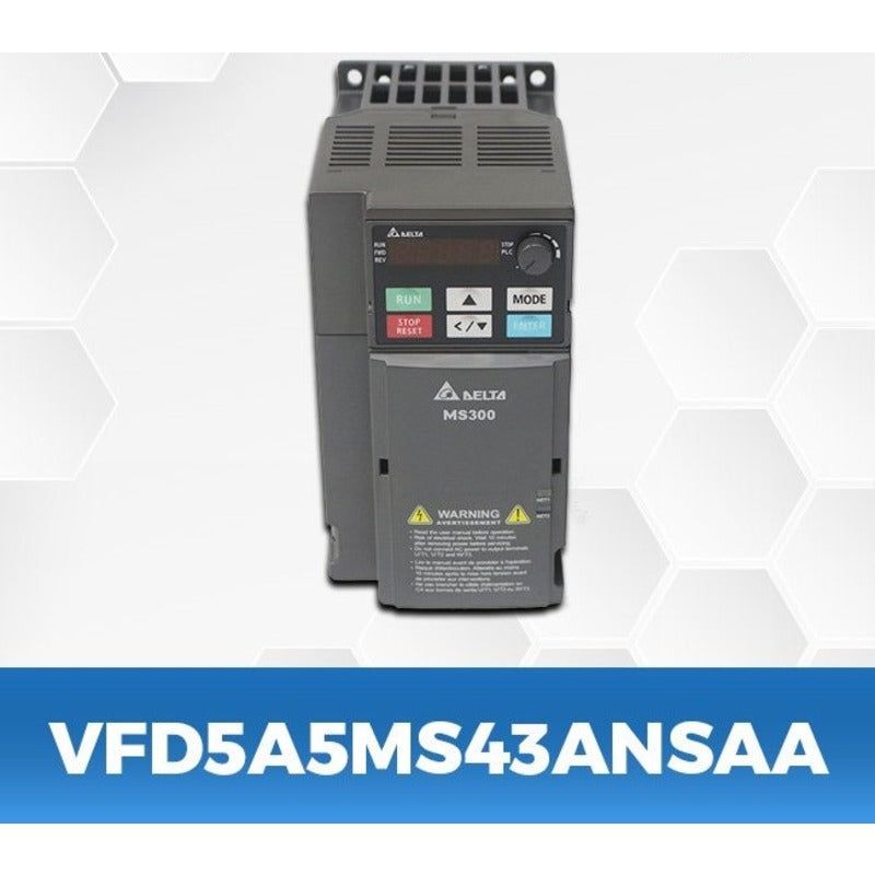 DELTA VFD5A5MS43ANSAA 3Hp/2.2Kw three phase to three phase Ac Drive - voltkart - -