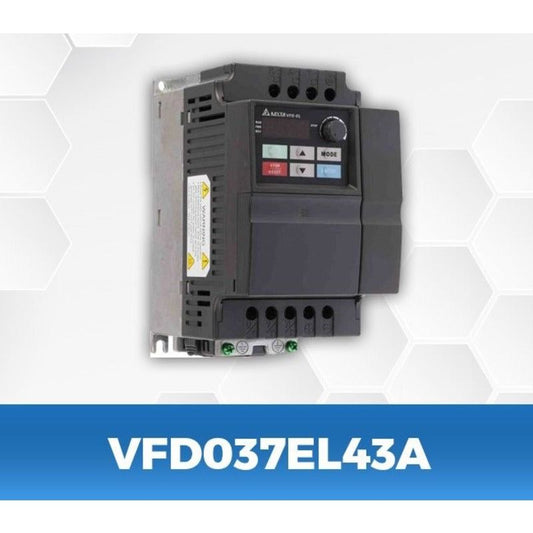DELTA VFD037EL43A 5Hp/3.7Kw three phase to three phase Ac Drive - voltkart - -