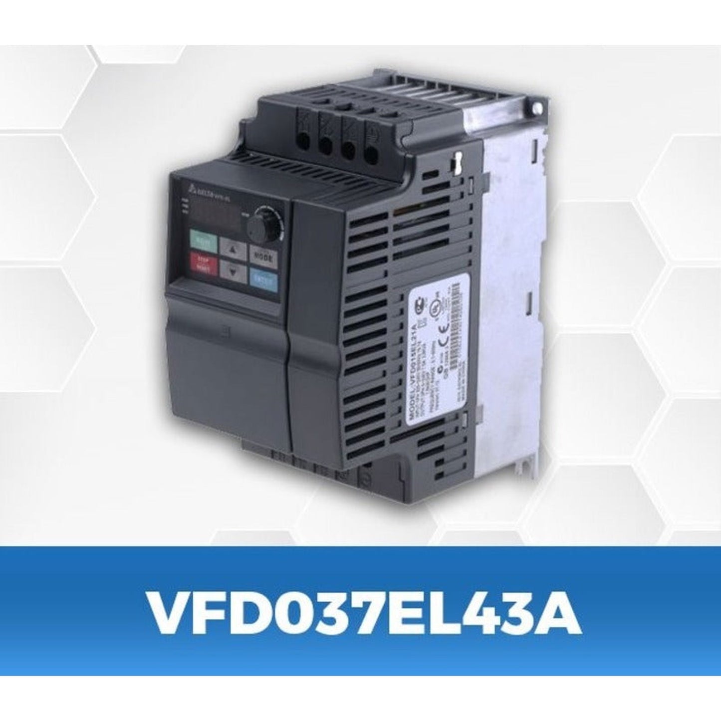 DELTA VFD037EL43A 5Hp/3.7Kw three phase to three phase Ac Drive - voltkart -  -