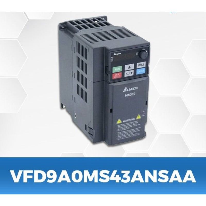 DELTA VFD9A0MS43ANSAA 5Hp/3.7Kw three phase to three phase Ac Drive - voltkart - -