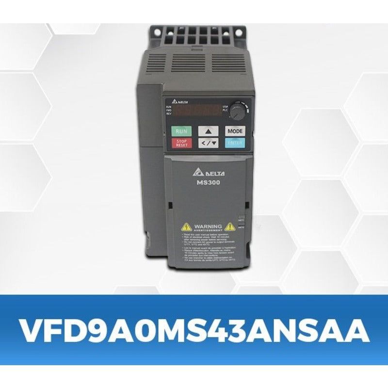 DELTA VFD9A0MS43ANSAA 5Hp/3.7Kw three phase to three phase Ac Drive - voltkart - -