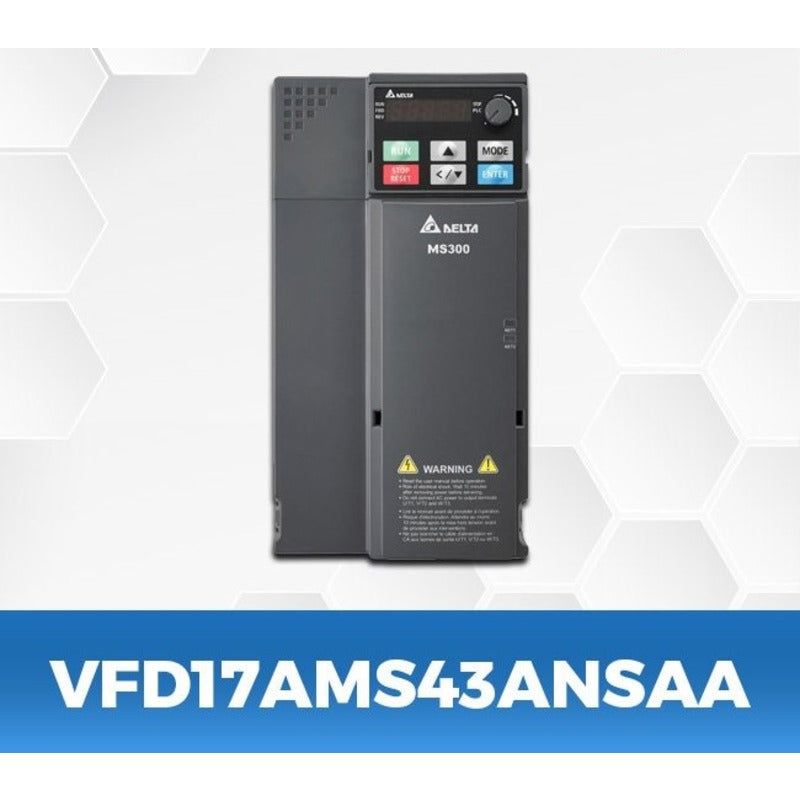 DELTA VFD17AMS43ANSAA 10Hp/7.5Kw three phase to three phase Ac Drive - voltkart - DELTA -