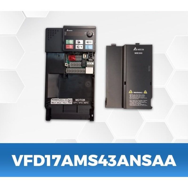 DELTA VFD17AMS43ANSAA 10Hp/7.5Kw three phase to three phase Ac Drive - voltkart - -