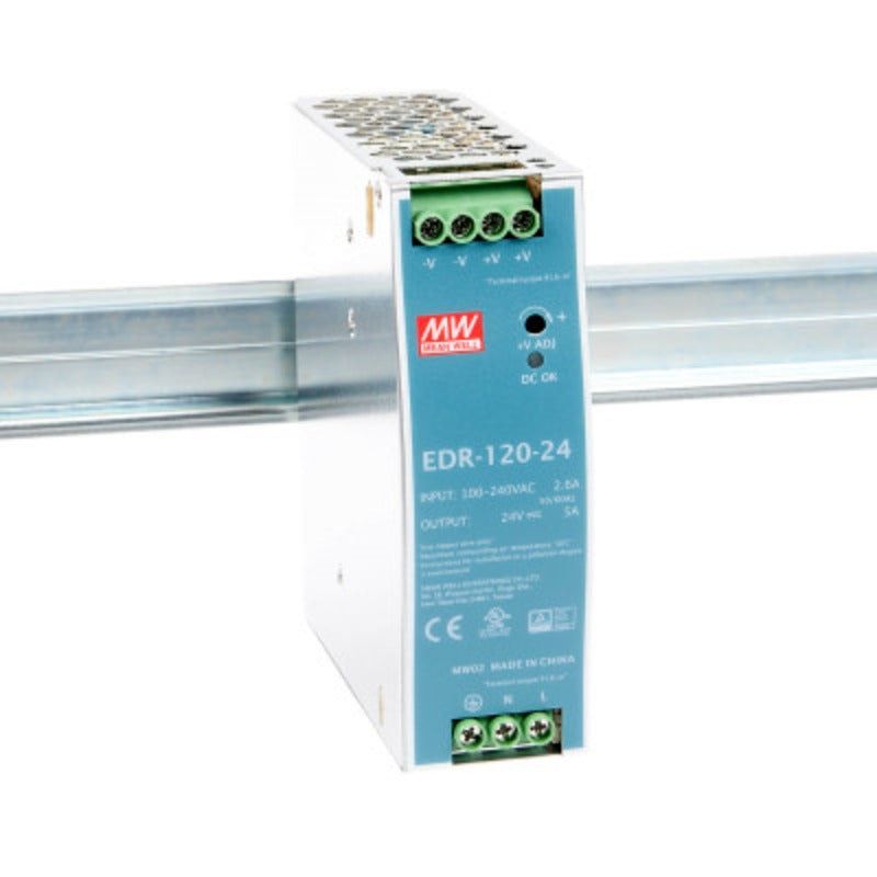 EDR-120-24 Mean Well SMPS 24V 5A DIN Rail Power Supply | Reliable Industrial Solution - voltkart -  -