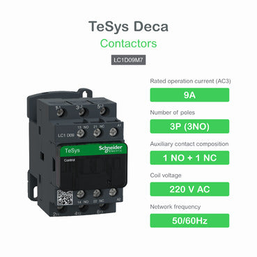 LC1D09, Schneider 9Amp Contactor