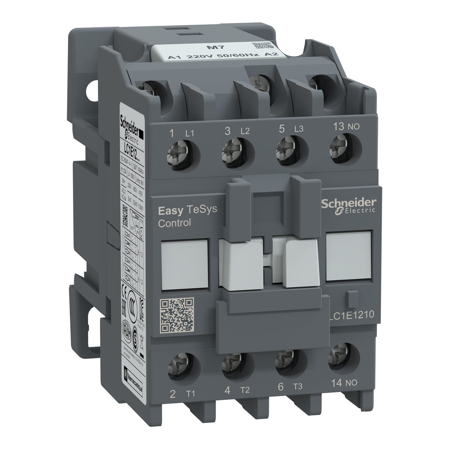 LC1E1210, Schneider 12Amp Contactor, coil voltage 220vac