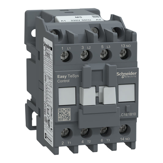 LC1E1810, Schneider 18Amp Contactor, coil voltage 220vac