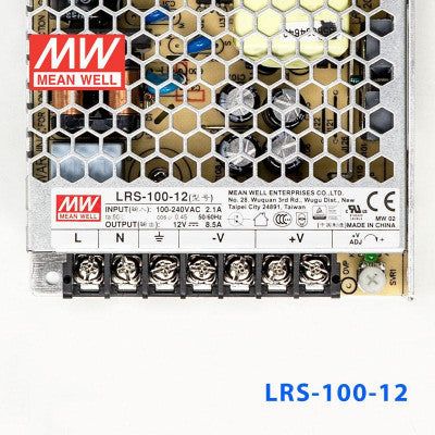 LRS-100-12 Mean Well SMPS - 12V 8.5A - 102W Metal Power Supply - voltkart - -