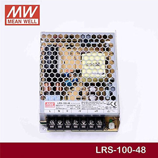 LRS-100-48 Mean Well SMPS - 48V 2.3A - 102W Metal Power Supply - voltkart - -