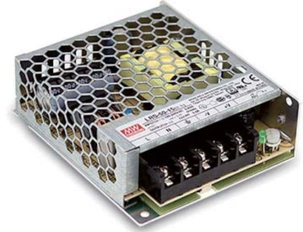 Mean Well Lrs-50-15, 15v, 3.4 amp SMPS Power Supply