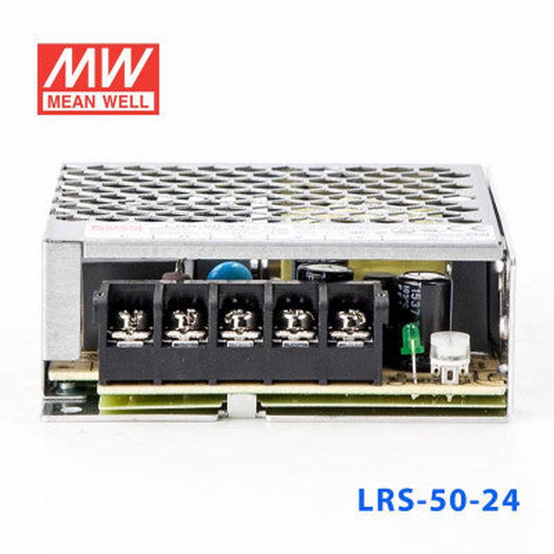 LRS-50-24 Mean Well SMPS - 24V 2.2A - 52.8W Metal Power Supply - voltkart -  -