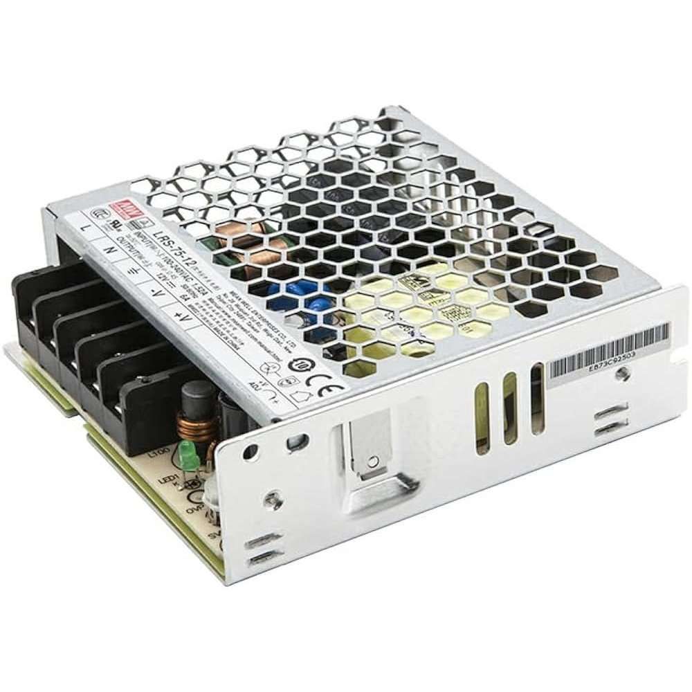 Mean Well Lrs-75-12, 12V, 6A SMPS Power Supply - voltkart - MEANWELL -
