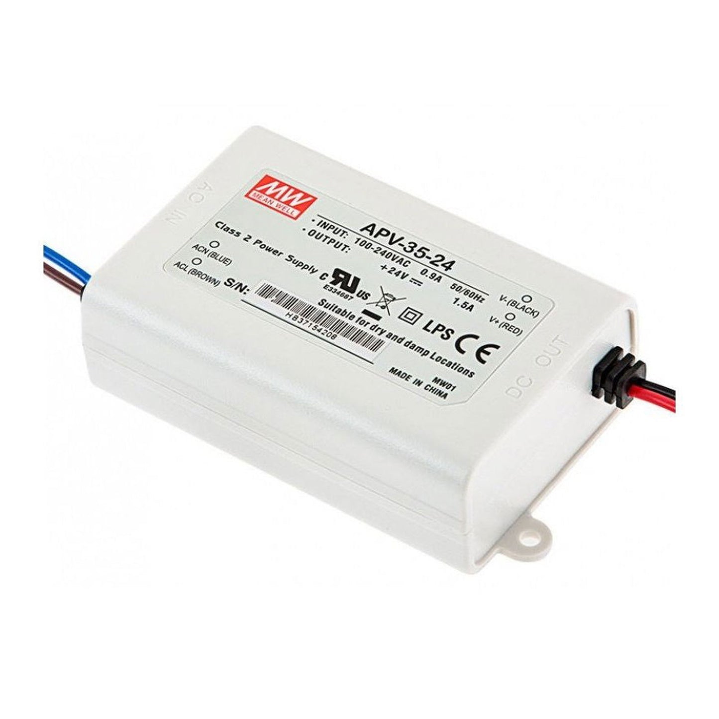 Meanwell APV-35-24 35W 24V DC LED Driver | Efficient Power Supply for LED Illumination - voltkart - MEANWELL -