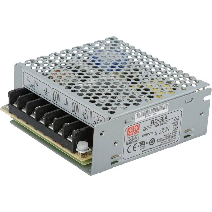 Meanwell RD-50A AC-DC Power Supply | Multi-Voltage Output 5V-6AMP & 12V-2AMP - voltkart - MEANWELL -