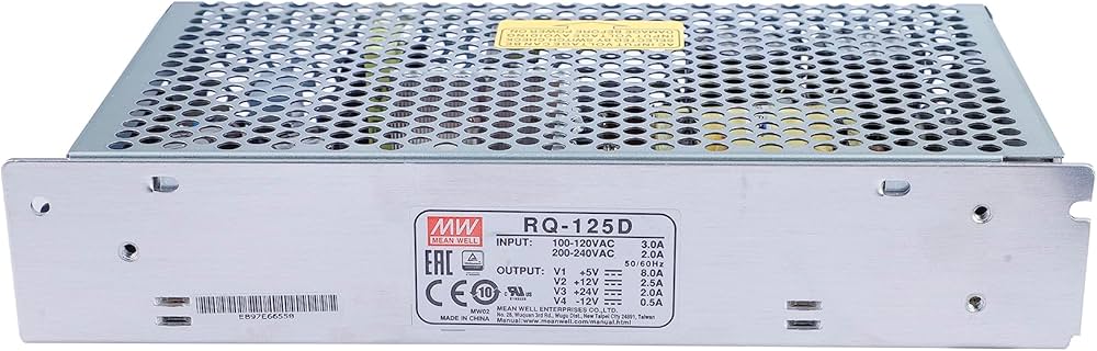Meanwell Rq125D 125w Quad Output Switching Power Supply