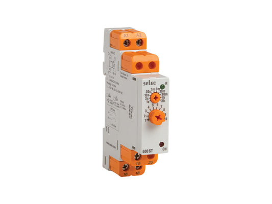 SELEC Din Rail Timer - 600ST - 17.5mm