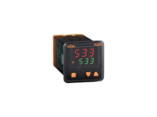 SELEC TC533AX, 48x48 Digital temperature controller, Dual Display, 1 relay/SSR Output