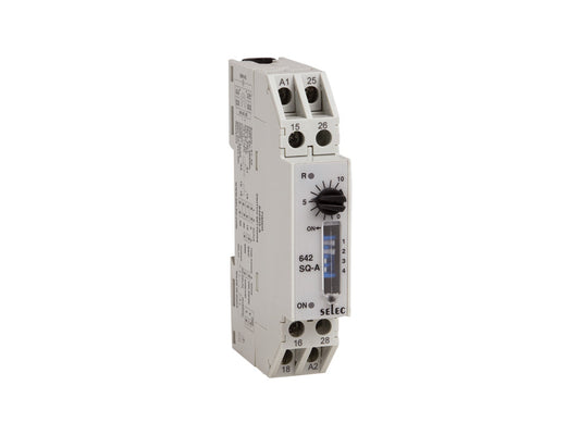 SELEC 642SQ-A On Delay / Interval Timer, 2 Functions 8 Time Ranges