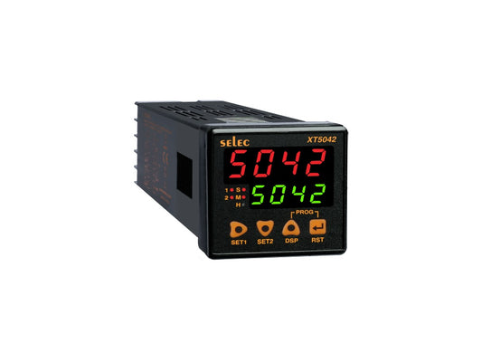 Selec XT5042 Digital Timer, Multifunction, Multi Range, Dual Display