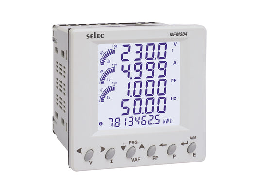 SELEC MFM384-C-CE , 96*96 Digital Multi function meter LCD
