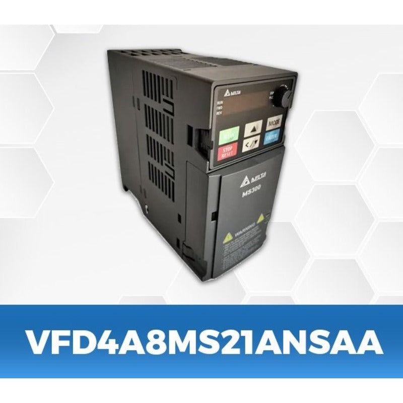 DELTA VFD4A8MS21ANSAA 1Hp/0.75Kw single phase to three phase Ac Drive - voltkart -  - 