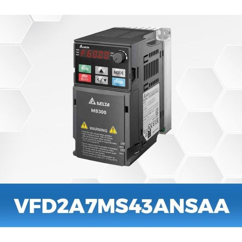 DELTA VFD2A7MS43ANSAA 1Hp/0.75Kw three phase to three phase Ac Drive - voltkart -  - 