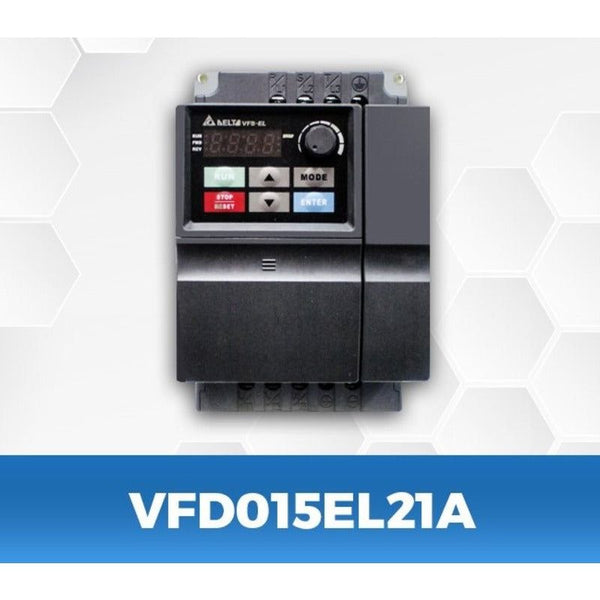 DELTA VFD015EL21A 2Hp/1.5Kw Single to three Phase AC Drive
