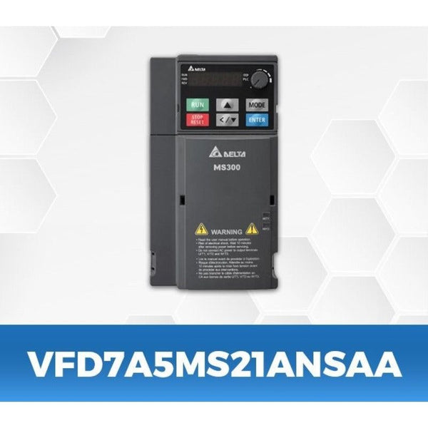 DELTA VFD7A5MS21ANSAA 2 Hp/1.5Kw single phase to three phase Ac Drive