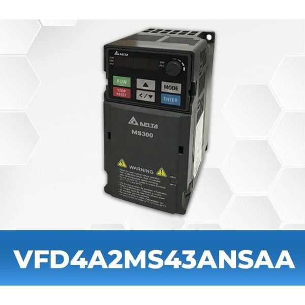 DELTA VFD4A2MS43ANSAA 2 Hp/1.5Kw three phase to three phase Ac Drive