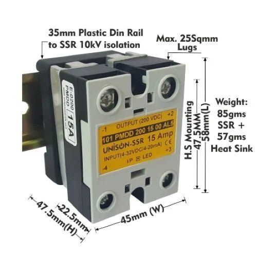 101 PMDD 200 15 00, Unison SSR Dc to Dc 15amp - voltkart - UNISON - 