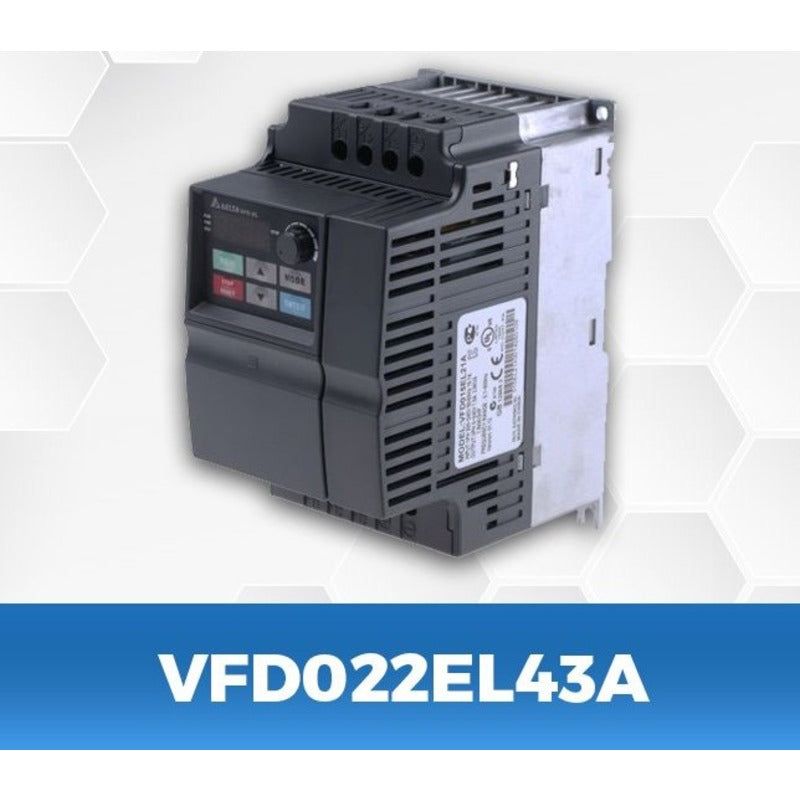 DELTA VFD022EL43A 3Hp/2.2Kw three phase to three phase Ac Drive - voltkart -  - 