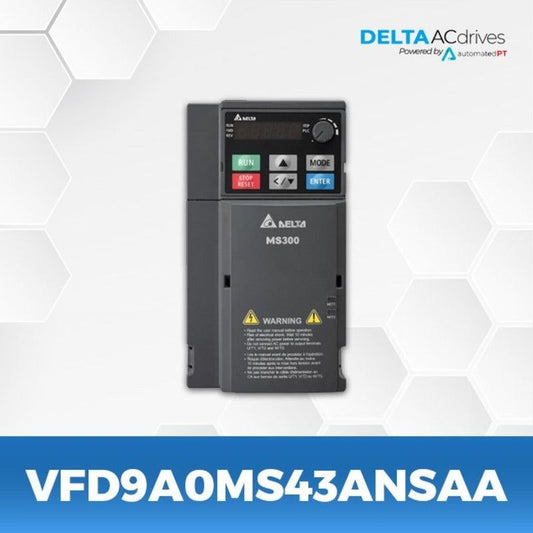 DELTA VFD9A0MS43ANSAA 5Hp/3.7Kw three phase to three phase Ac Drive - voltkart - DELTA - 