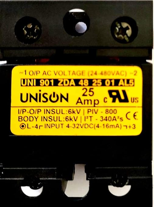 901 ZDA 48 25 01 AL5, Unison SSR Dc to Ac, 25amp