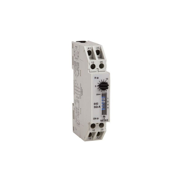SELEC 642SQ-A On Delay / Interval Timer, 2 Functions 8 Time Ranges