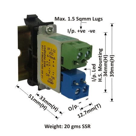 807 PMDD 100 08 01, Unison SSR Dc to dc, 8 amp