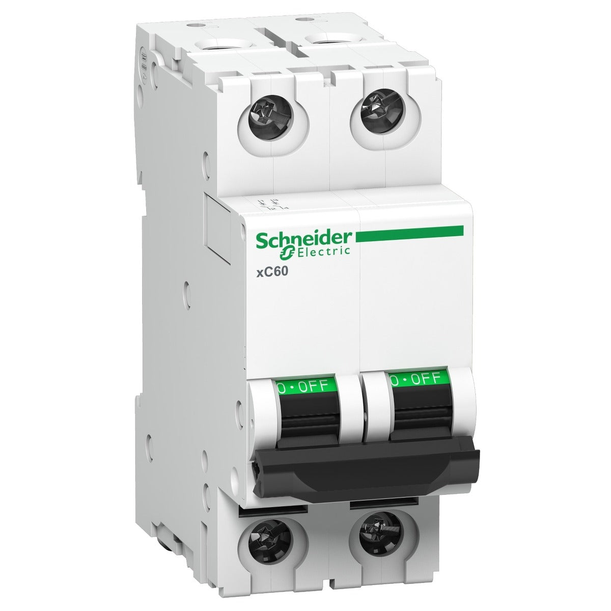 Schneider 50 amp, double pole mcb, C curve
