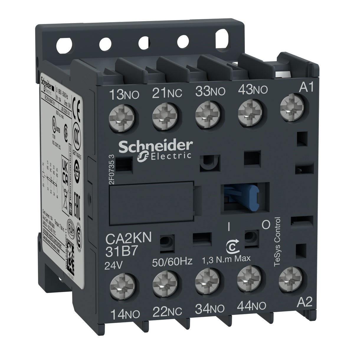 Schneider CA2KN31M7 Control Relay 3NO+1NC, coil voltage 220vac, TeSys K