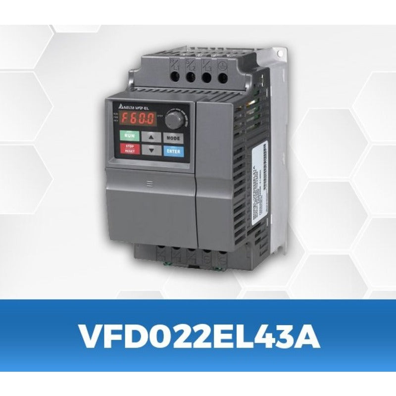 DELTA VFD022EL43A 3Hp/2.2Kw three phase to three phase Ac Drive voltkart