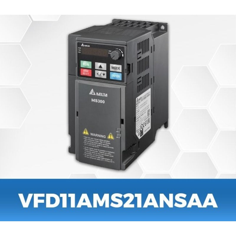 DELTA VFD11AMS21ANSAA 3hp/2.2Kw single phase to three phase Ac Drive voltkart