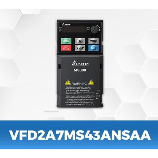 DELTA VFD2A7MS43ANSAA 1Hp/0.75Kw three phase to three phase Ac Drive voltkart