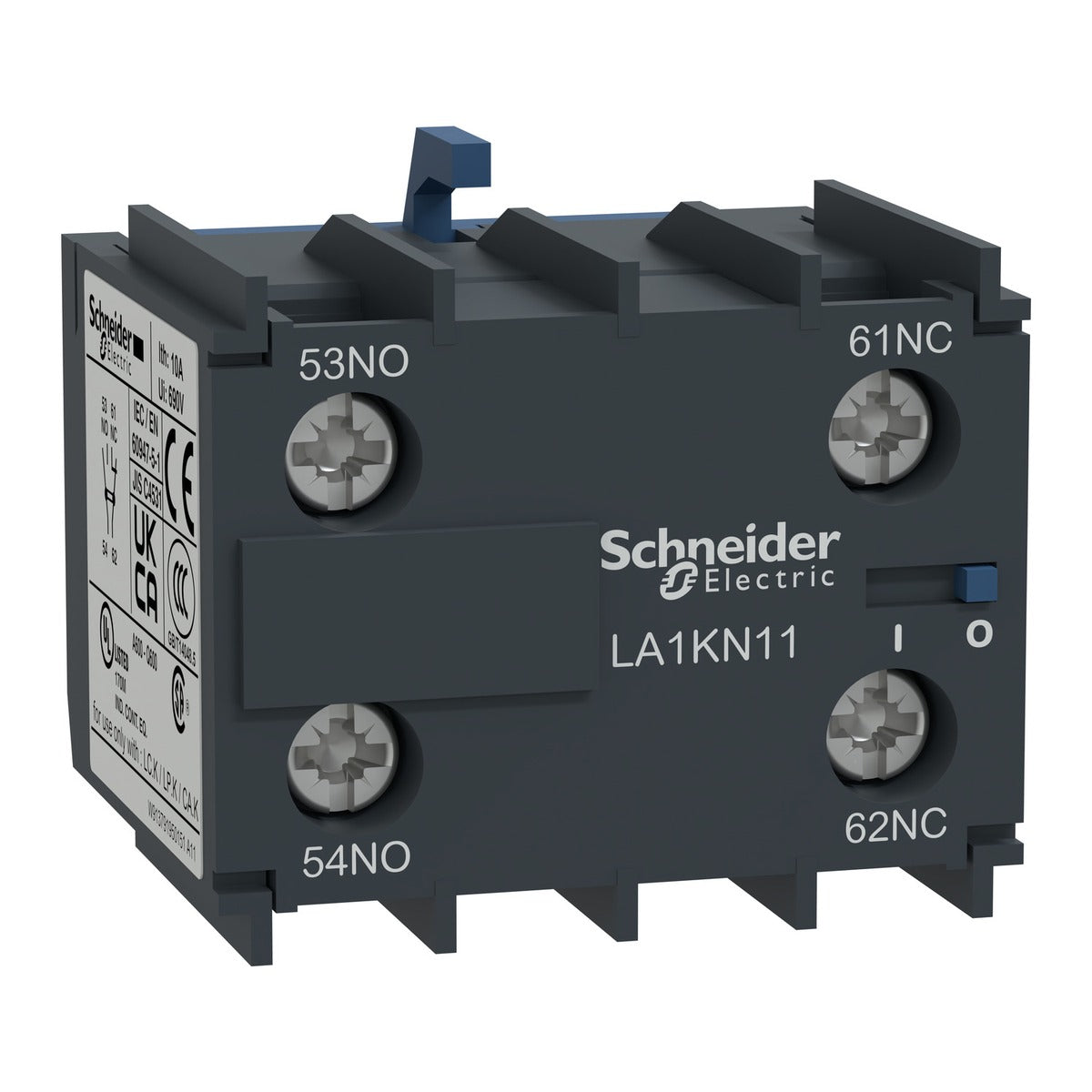 Schneider LA1KN11 Auxiliary Contact Block 1NO+1NC, TeSys K