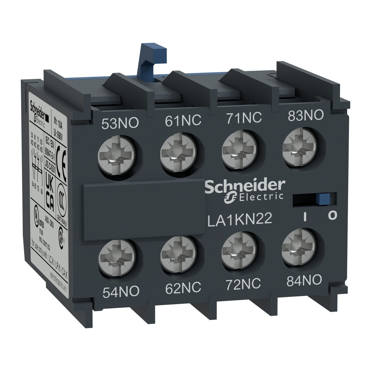 Schneider LA1KN22 Auxiliary Contact Block 2NO+2NC, TeSys K