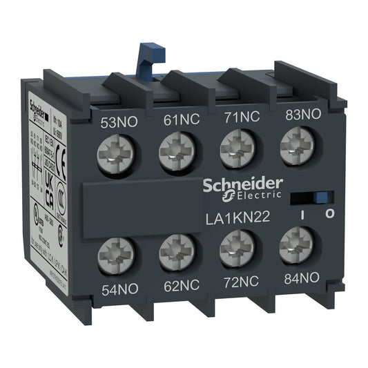 Schneider LA1KN22 Auxiliary Contact Block 2NO+2NC, TeSys K
