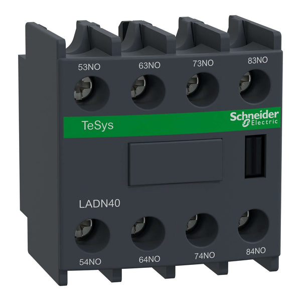 Schneider Lc1d Series top mounted block LADN40 ( 4 NO )