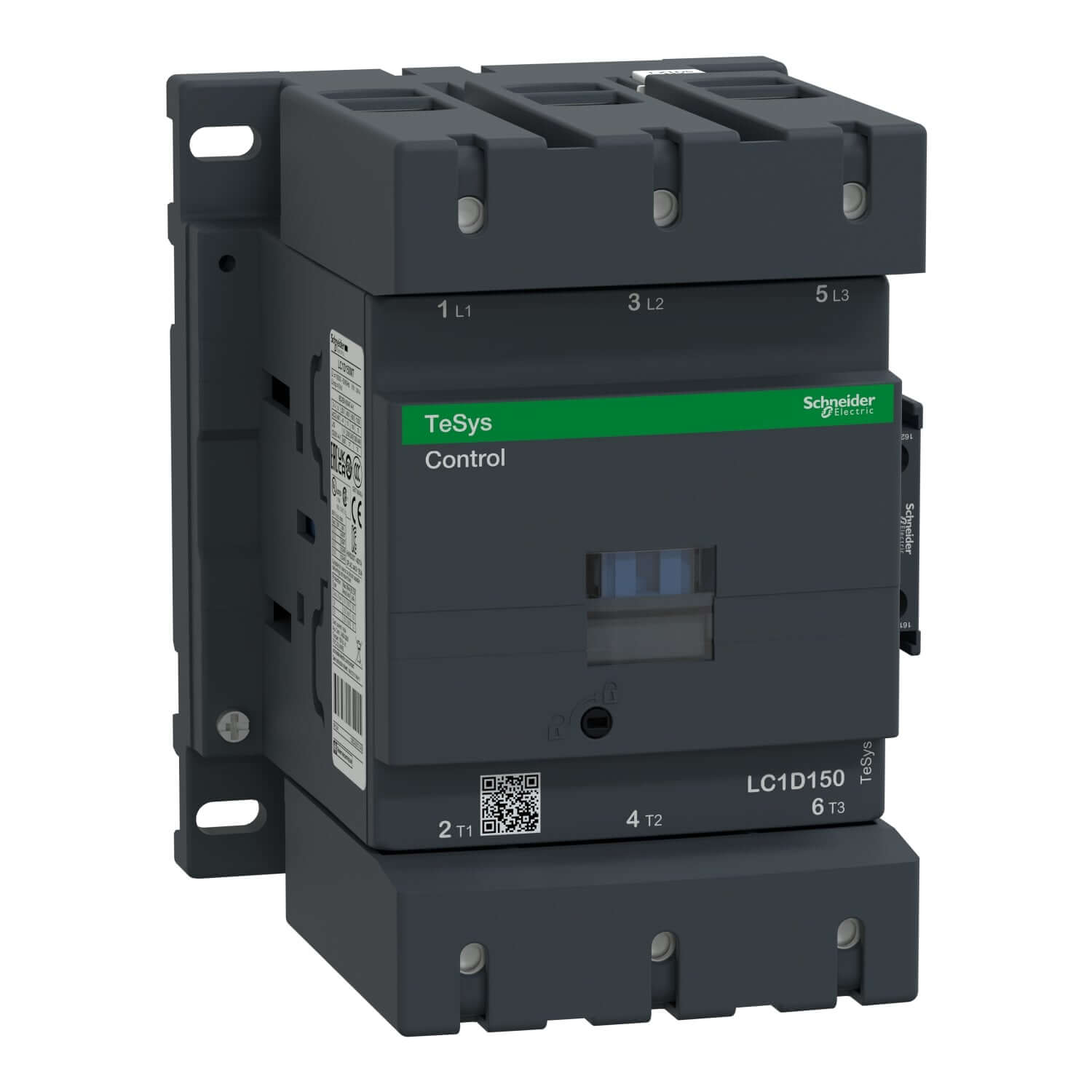 Schneider TeSys Deca 150 amp contactor LC1D150 for motor control applications up to 150A AC-3.