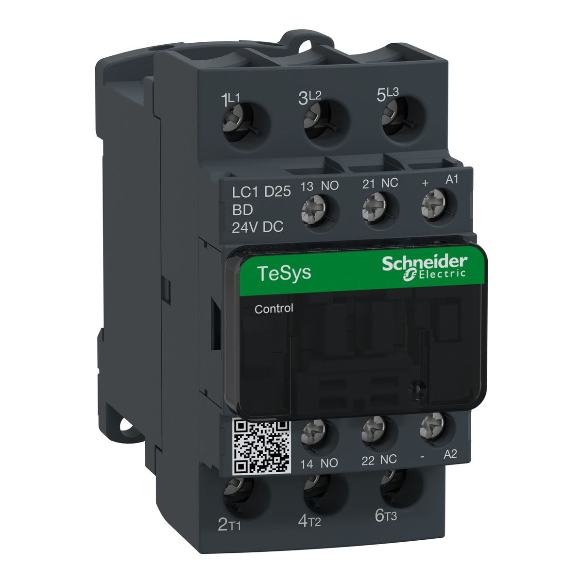 Schneider LC1D25BD, 25Amp Contactor, 24VDC coil